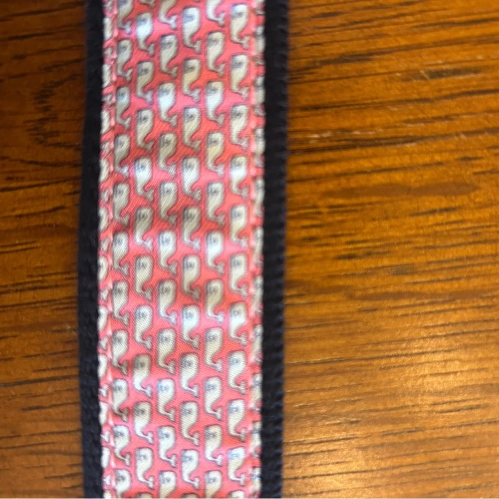Vineyard Vines Dark Blue Belt with Brown Accent